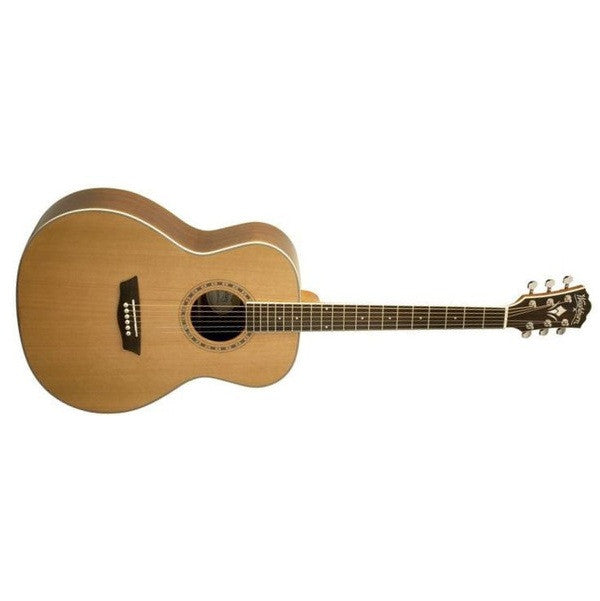 washburn acoustic guitars washburn wmj21s, mini jumbo acoustic guitar - rosewood