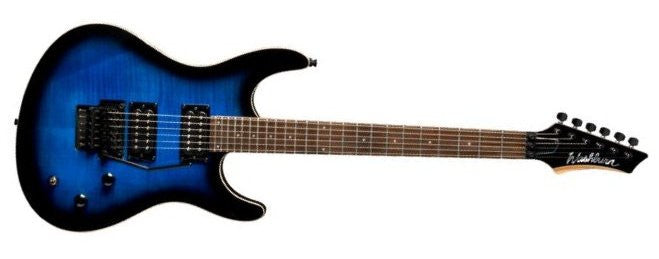 washburn electric guitars washburn rx22frfblb electric guitar, floyd rose - flame blue burst