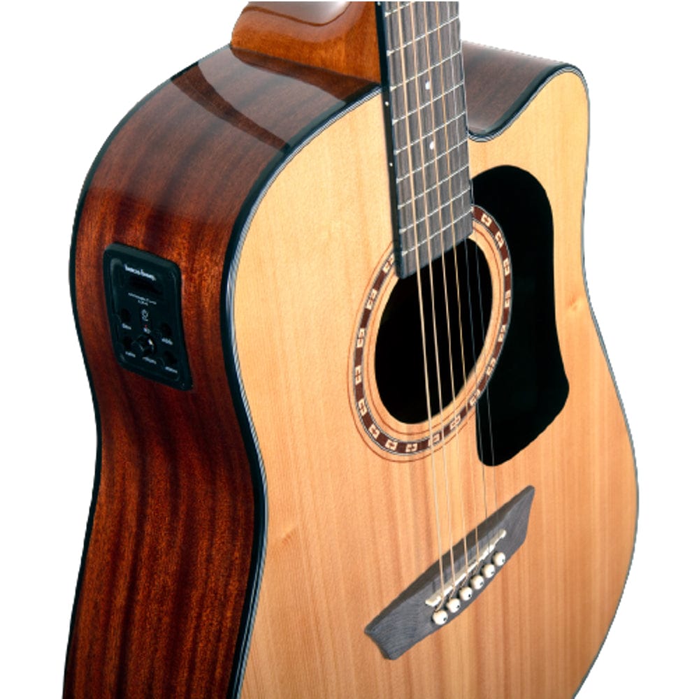 washburn electro acoustic guitars washburn apprentice d5ce pack - ad5ce au dreadnought electro acoustic guitar pack