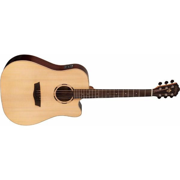 washburn electro acoustic guitars washburn woodline dreadnought wld20sce acoustic electric guitar
