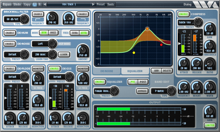 WAVE ARTS Virtual Processors Wave Arts Dialog 2 Vocal Production Plugin