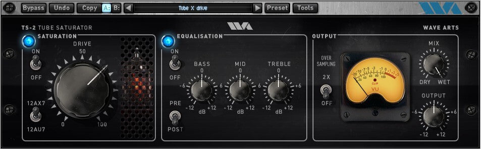 WAVE ARTS Virtual Processors Wave Arts Tube Saturator 2 Saturation