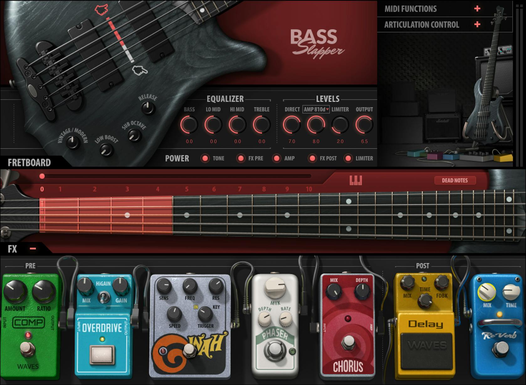 WAVES Virtual Instruments Waves Bass Slapper: Bass Effect Plugin