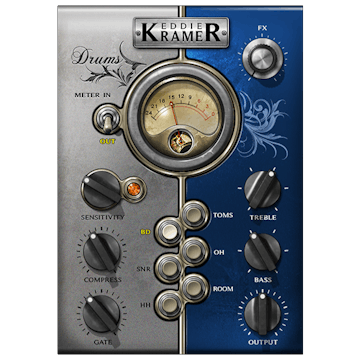 WAVES Virtual Instruments Waves Eddie Kramer Drum Channel: Drum Channel Plugin