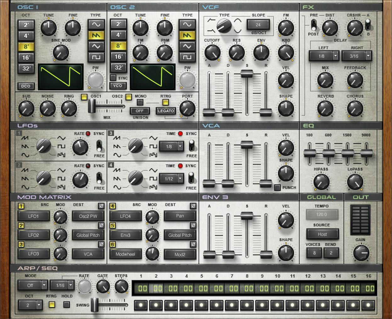 WAVES Virtual Instruments Waves Element 2.0 Virtual Analog Synth: Virtual Analog Synthesizer