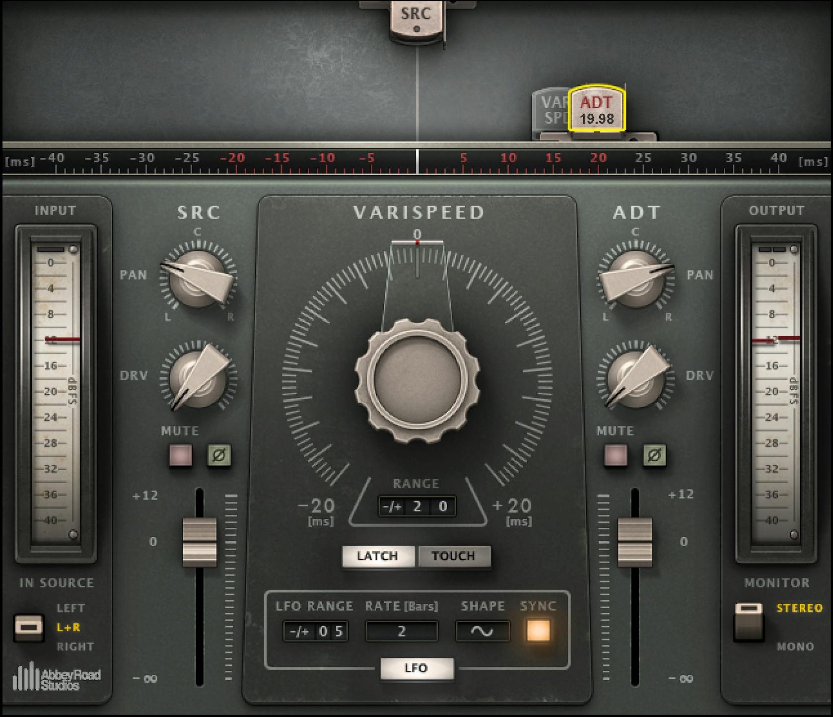 WAVES Virtual Processors Waves Abbey Road Reel ADT: Tape Delay Plugin