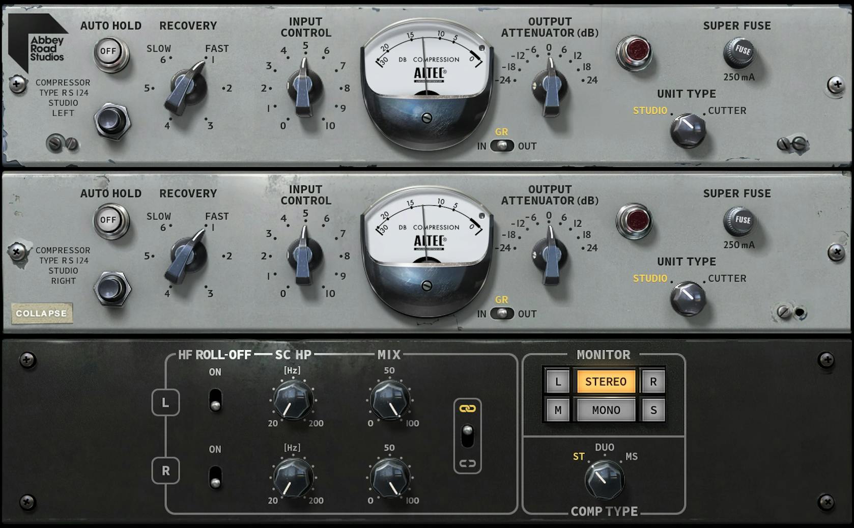 WAVES Virtual Processors Waves Abbey Road RS124 Compressor: Compressor Plugin