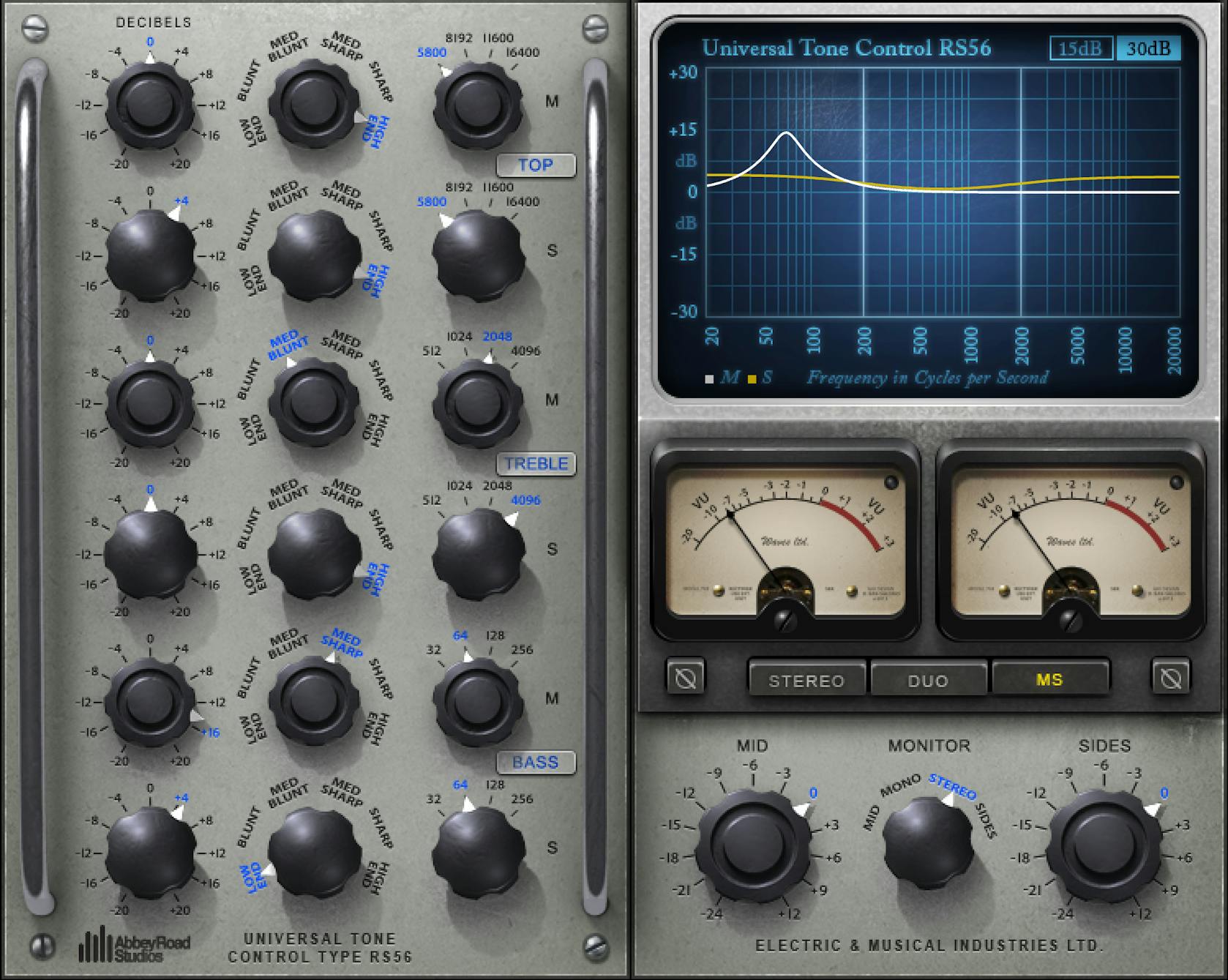 WAVES Virtual Processors Waves Abbey Road RS56 Passive EQ: Passive Equalizer Plugin