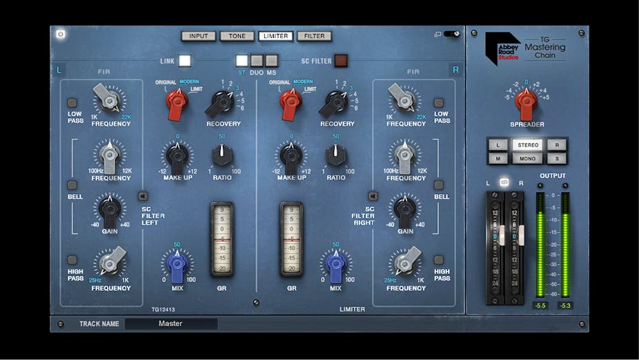 WAVES Virtual Processors Waves Abbey Road TG Mastering Chain: Mastering Chain Plugin