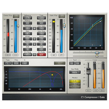 WAVES Virtual Processors Waves C1 Compressor: Compressor Plugin