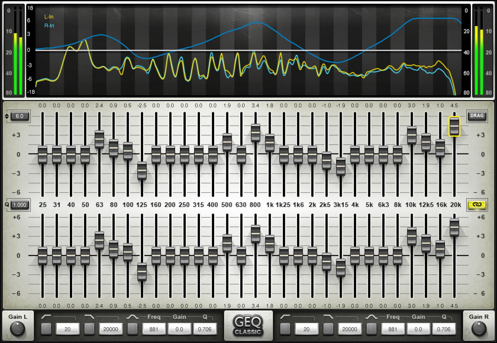 WAVES Virtual Processors Waves GEQ Graphic Equalizer: Graphic Equalizer Plugin