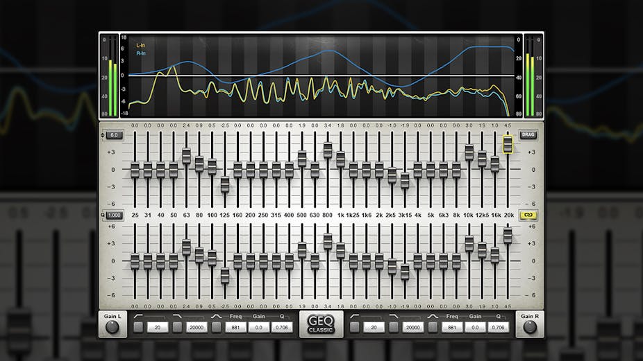 WAVES Virtual Processors Waves GEQ Graphic Equalizer: Graphic Equalizer Plugin