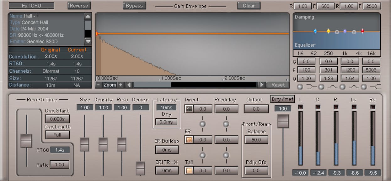 WAVES Virtual Processors Waves IR360 Convolution Reverb: Convolution Reverb Plugin