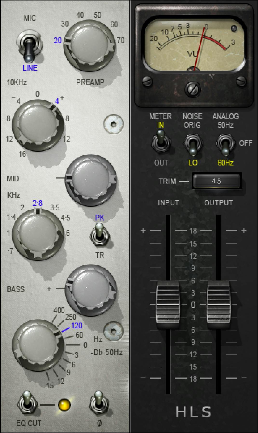 WAVES Virtual Processors Waves Kramer HLS Channel: Channel Strip Plugin