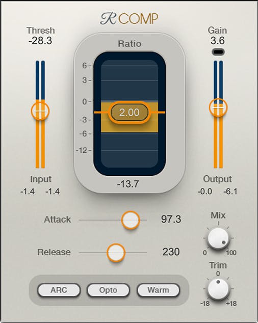WAVES Virtual Processors Waves Renaissance Compressor: Compressor Plugin