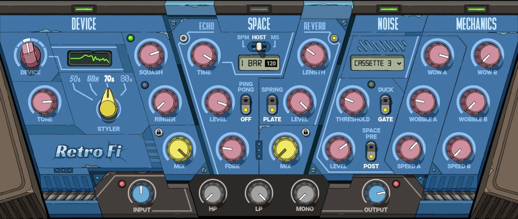 WAVES Virtual Processors Waves Retro Fi: Filter Plugin