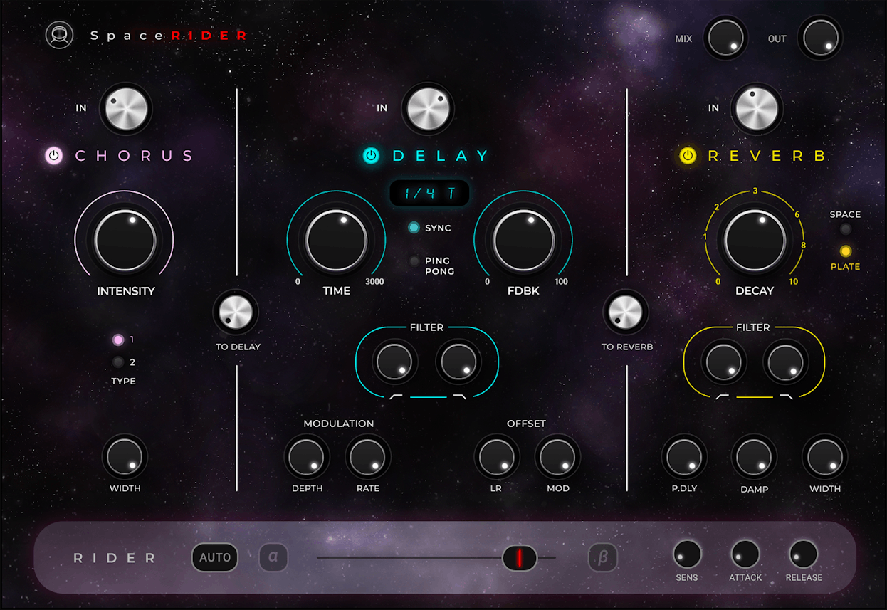 WAVES Virtual Processors Waves Space Rider: Reverb Plugin