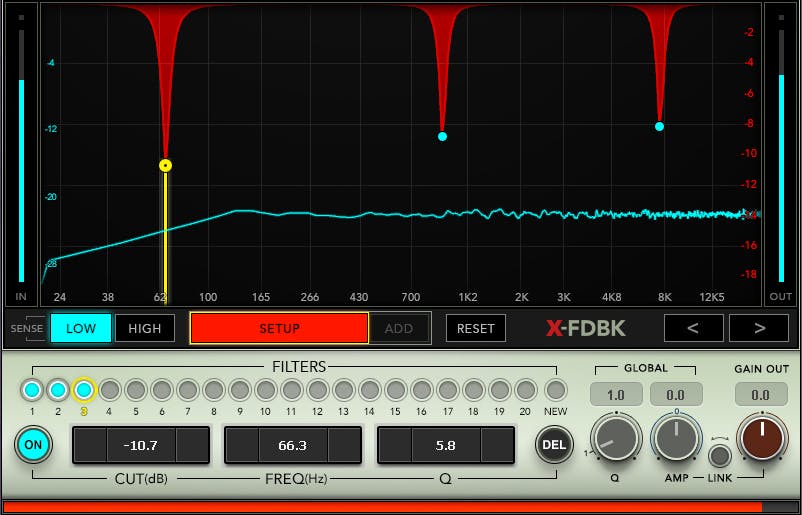 WAVES Virtual Processors Waves X-FDBK: Feedback Reducer Plugin