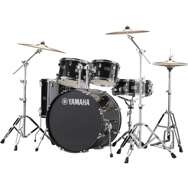 yamaha acoustic drum kits black yamaha rydeen rdp2f5 acoustic drum set #color_black