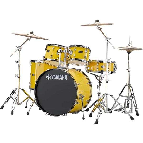 yamaha acoustic drum kits yellow yamaha rydeen rdp2f5 acoustic drum set #color_yellow