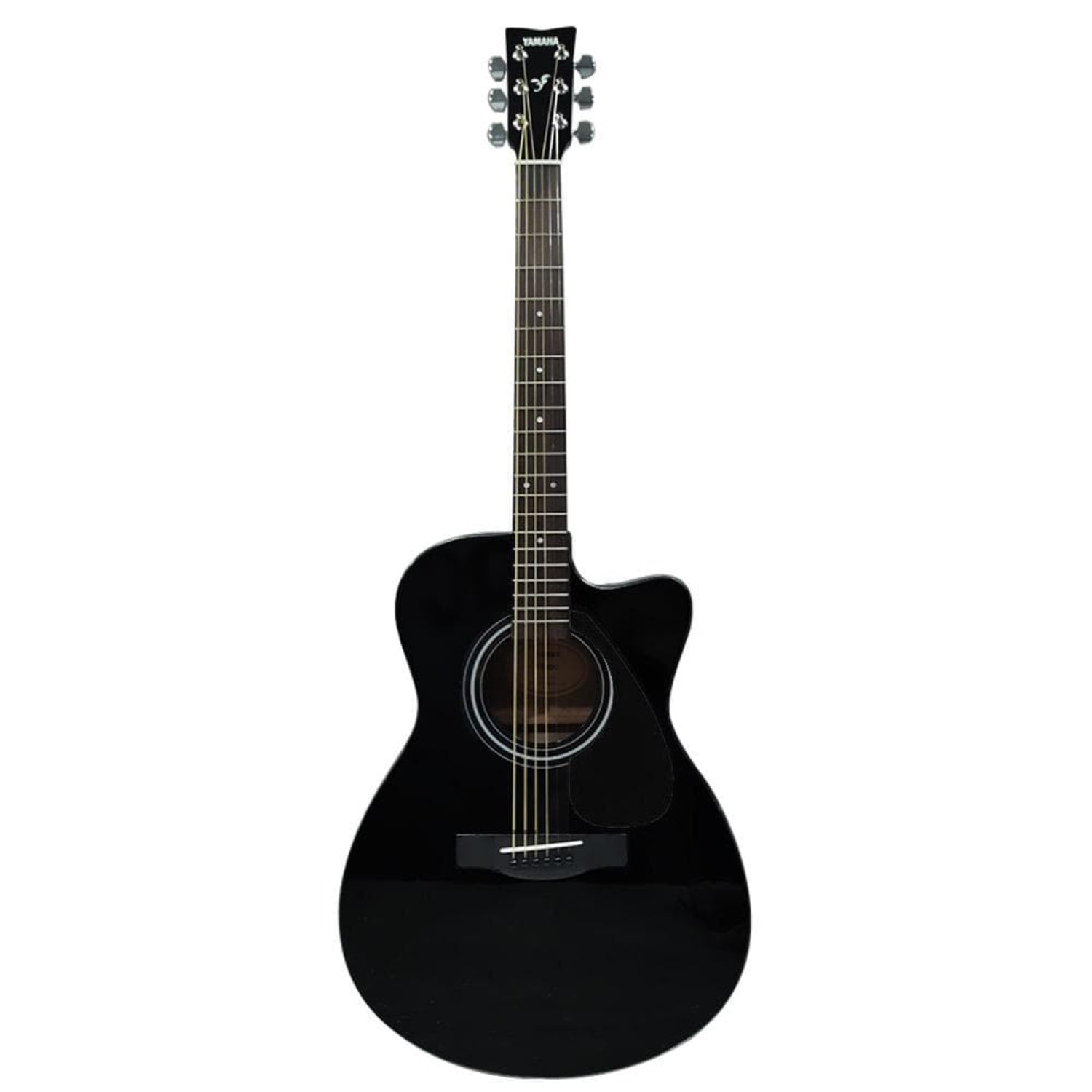 Yamaha Acoustic Guitars Black Yamaha FS80C The Ultimate Concert Body Cutaway Acoustic Guitar