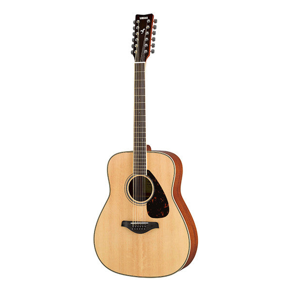 yamaha acoustic guitars yamaha fg820 12-strings dreadnought acoustic guitar - natural