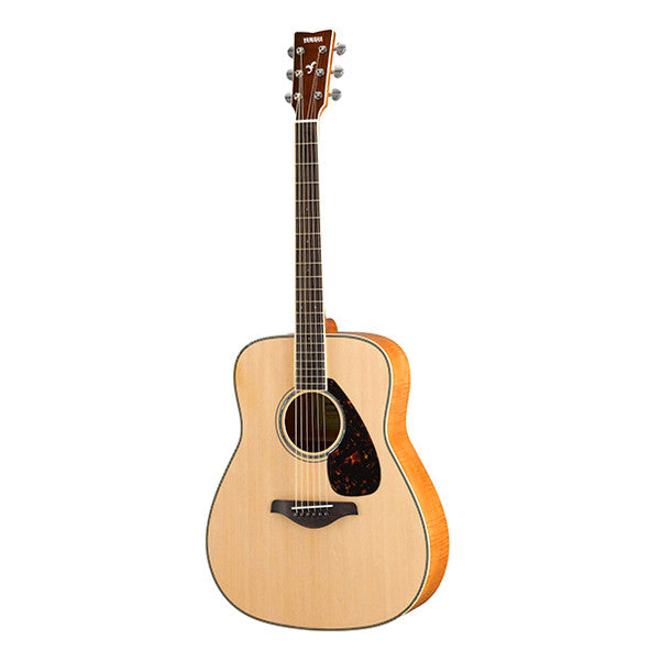 yamaha acoustic guitars yamaha fg840sfm dreadnought acoustic guitar - natural