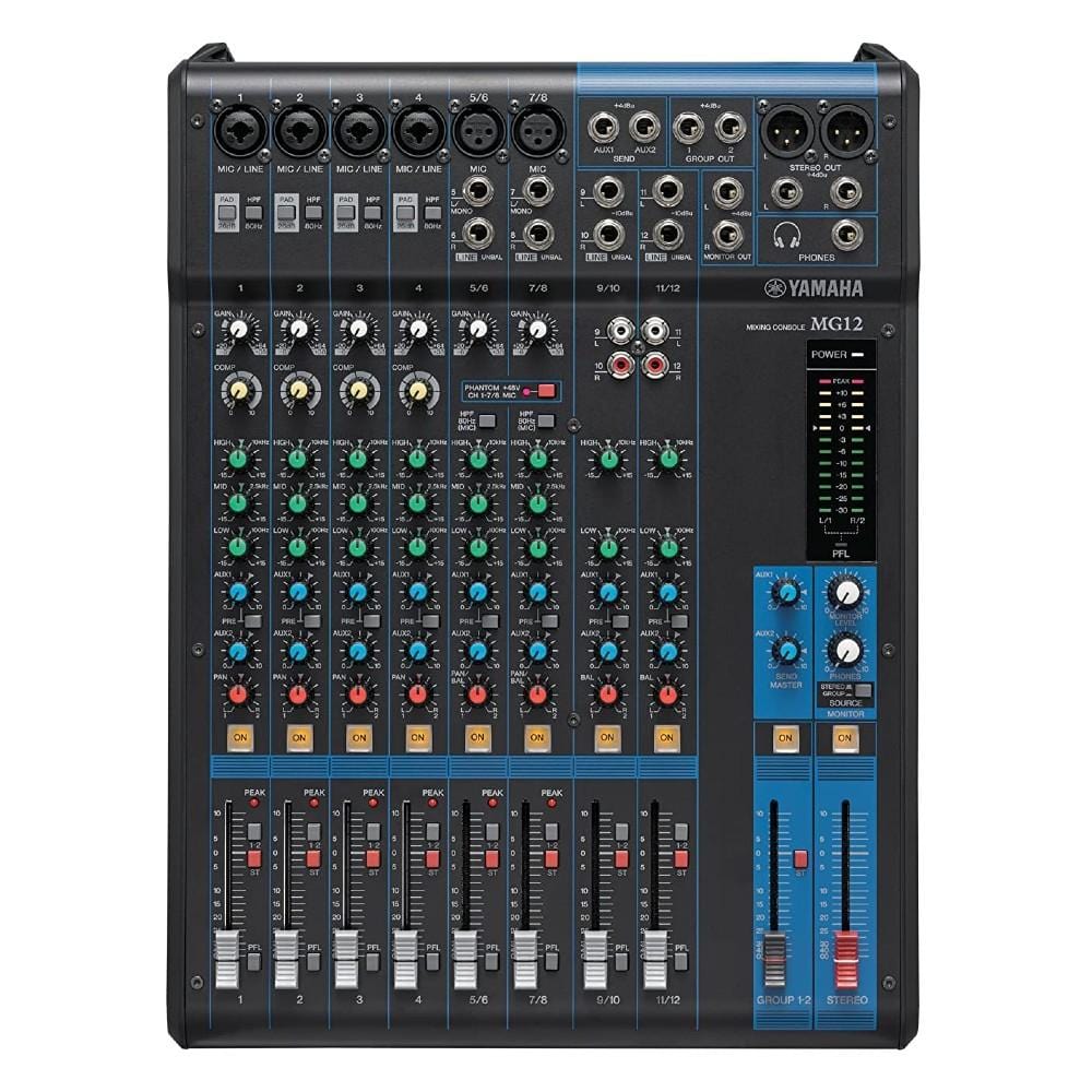 yamaha analog mixers yamaha mg12 12 channel mixer