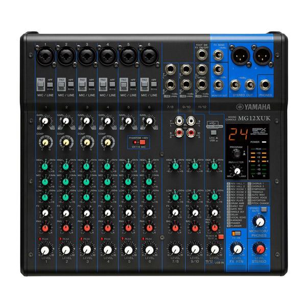 yamaha analog mixers yamaha mg12xuk 12 channel analog mixer
