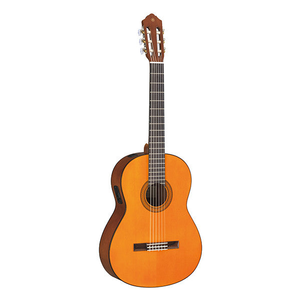 yamaha classical guitars yamaha cgx 102 dreadnought classical guitar - natural