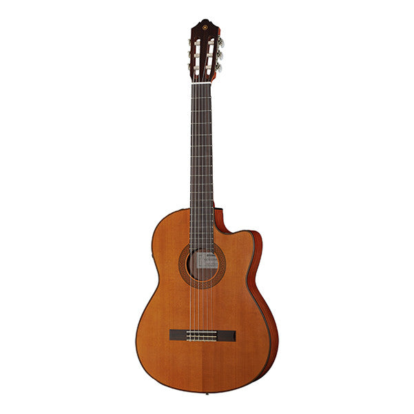 yamaha classical guitars yamaha cgx 122 msc cutaway classical guitar - natural