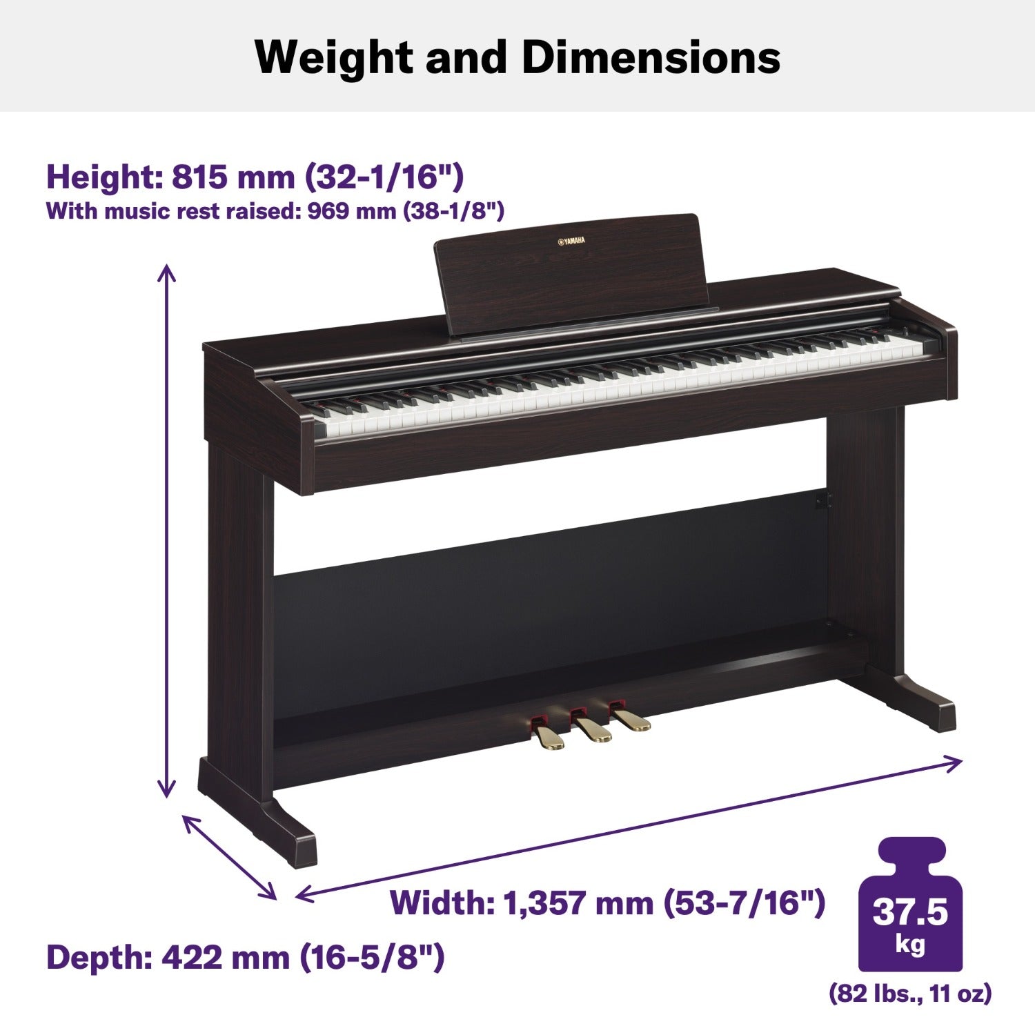 Yamaha Digital Pianos Yamaha YDP-105 Arius Digital Piano