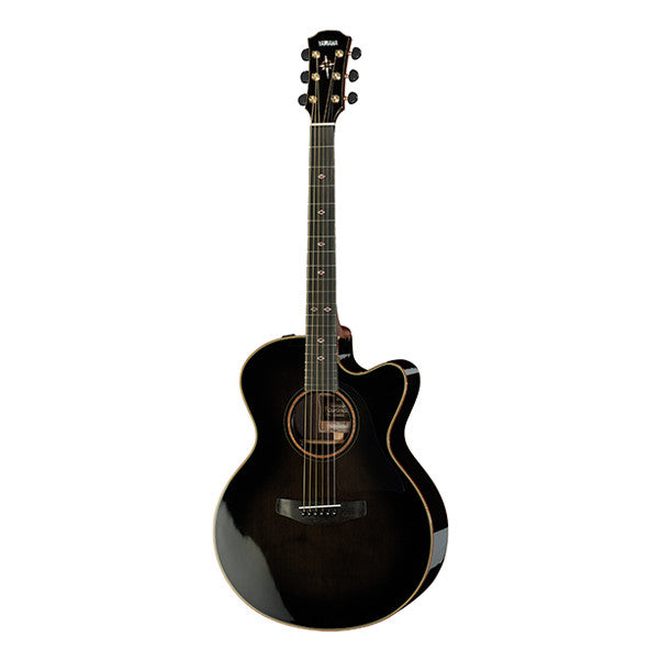 yamaha electro acoustic guitars yamaha cpx1200ii cutaway electro acoustic guitar - translucent black