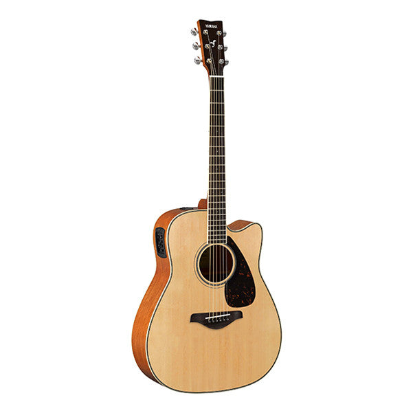 yamaha electro acoustic guitars yamaha fgx820c cutaway electro acoustic guitar - natural