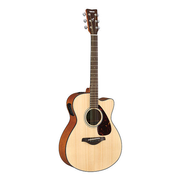 yamaha electro acoustic guitars yamaha fsx800c cutaway electro acoustic guitar - natural