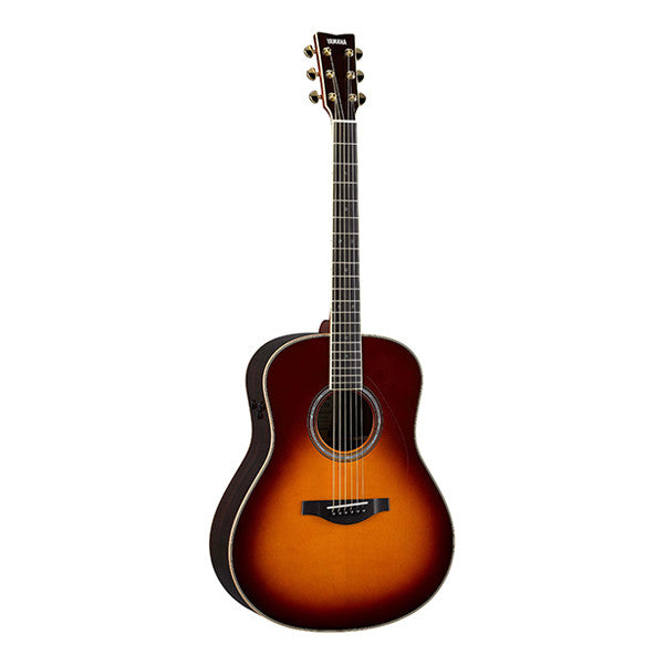 yamaha electro acoustic guitars yamaha transacoustic ll-ta dreadnought electro acoustic guitar - brown sunburst