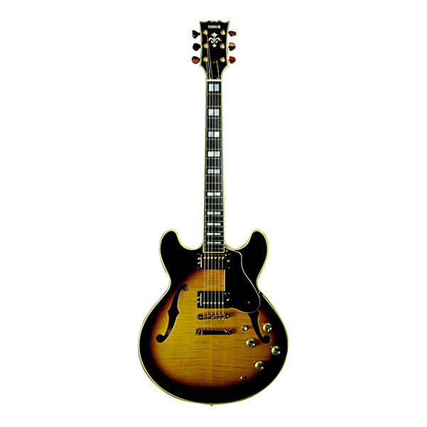 yamaha hollow & semi-hollow electric guitars brown sunburst yamaha sa2200 semi hollow electric guitar