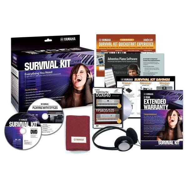 yamaha keyboard accessories yamaha sk88b keyboard survival kit for ypg535, ypg635, and dgx-640