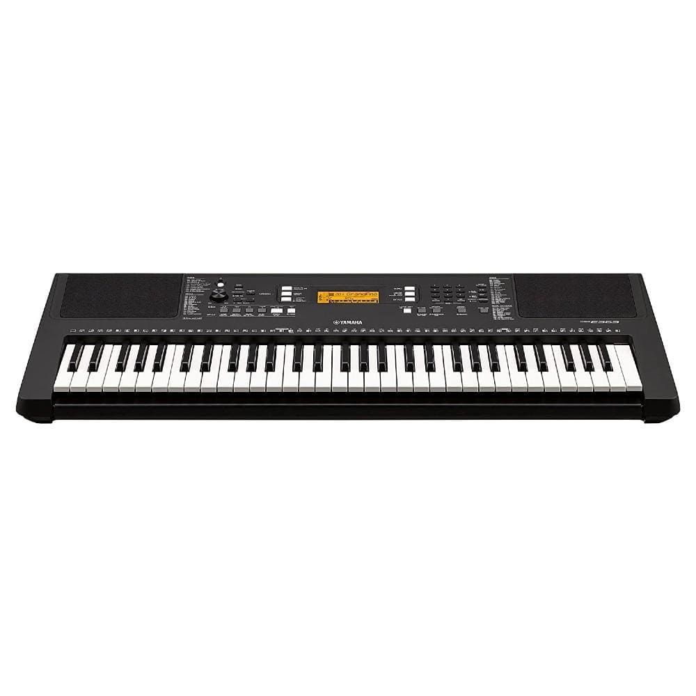 Yamaha Keyboard Bundles Yamaha PSR-E363 61-Key Touch Sensitive Portable Keyboard with Stand, Polishing Cloth and Gig Bag