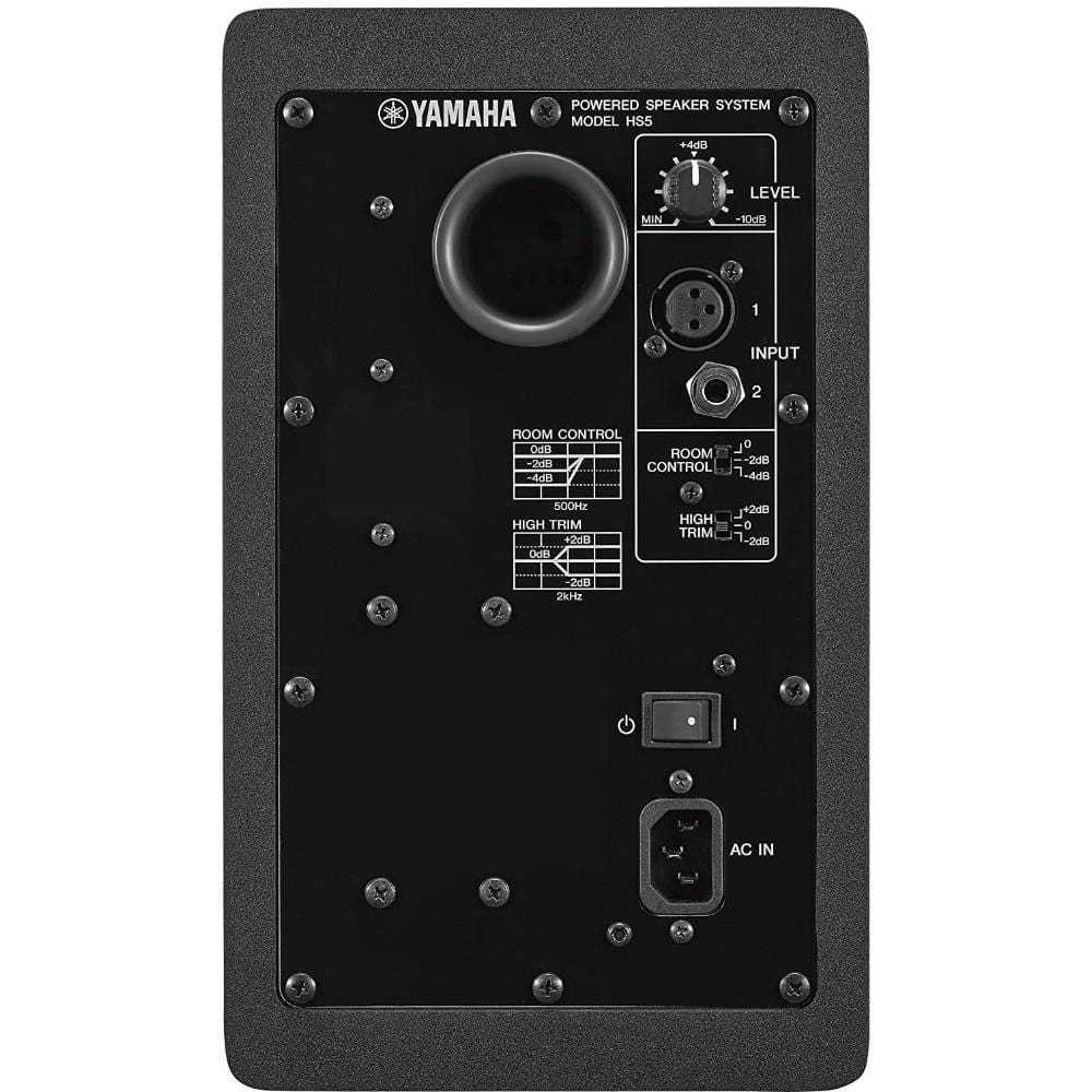 yamaha monitor speaker bundles yamaha hs5 studio monitor speaker with isolation pad, cable and ebook - single unit