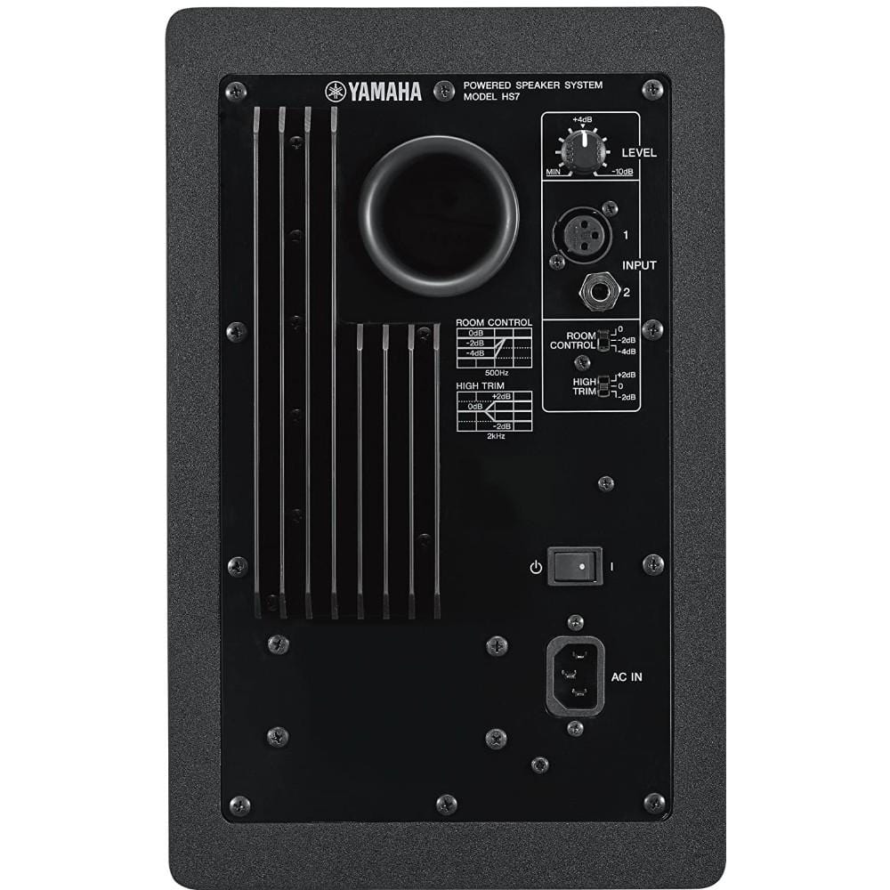 yamaha monitor speakers yamaha hs7 two way 6.5inch active monitor - pair