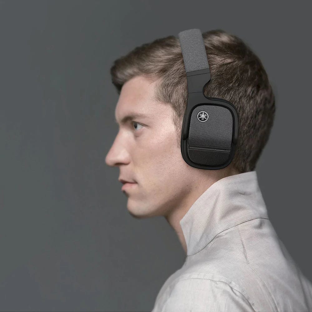 yamaha over-ear wireless headphones yamaha yh-l700a wireless noise-cancelling headphones with 3d sound - black - open box