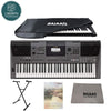 Yamaha Portable Keyboards BUNDLE Yamaha PSR I500 61-Key Portable Keyboard with Power Adapter