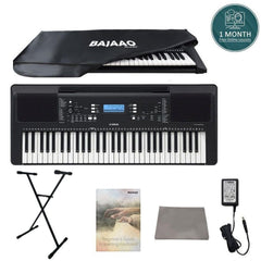 Yamaha Portable Keyboards E373 / BUNDLE Yamaha PSR-E373 Touch Sensitive Portable Keyboard with Adapter