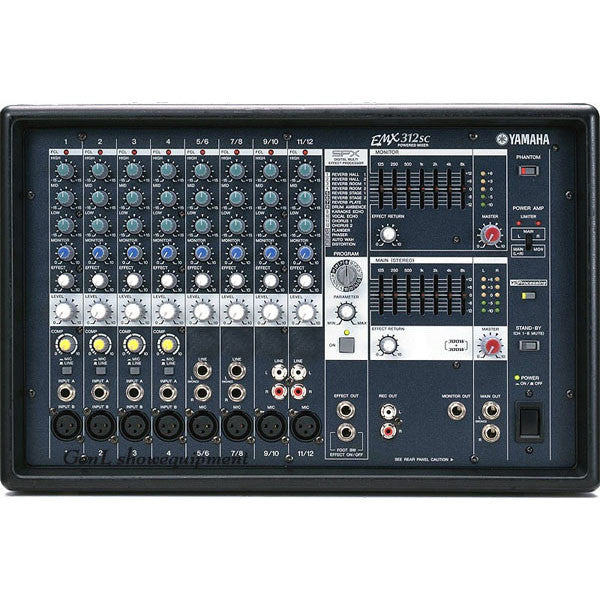 yamaha powered mixers yamaha emx312sc powered mixer powered mixer