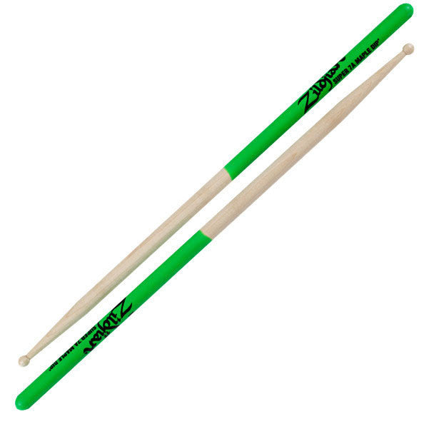 zildjian drumsticks zildjian 7a green dip super drum sticks - s7amg