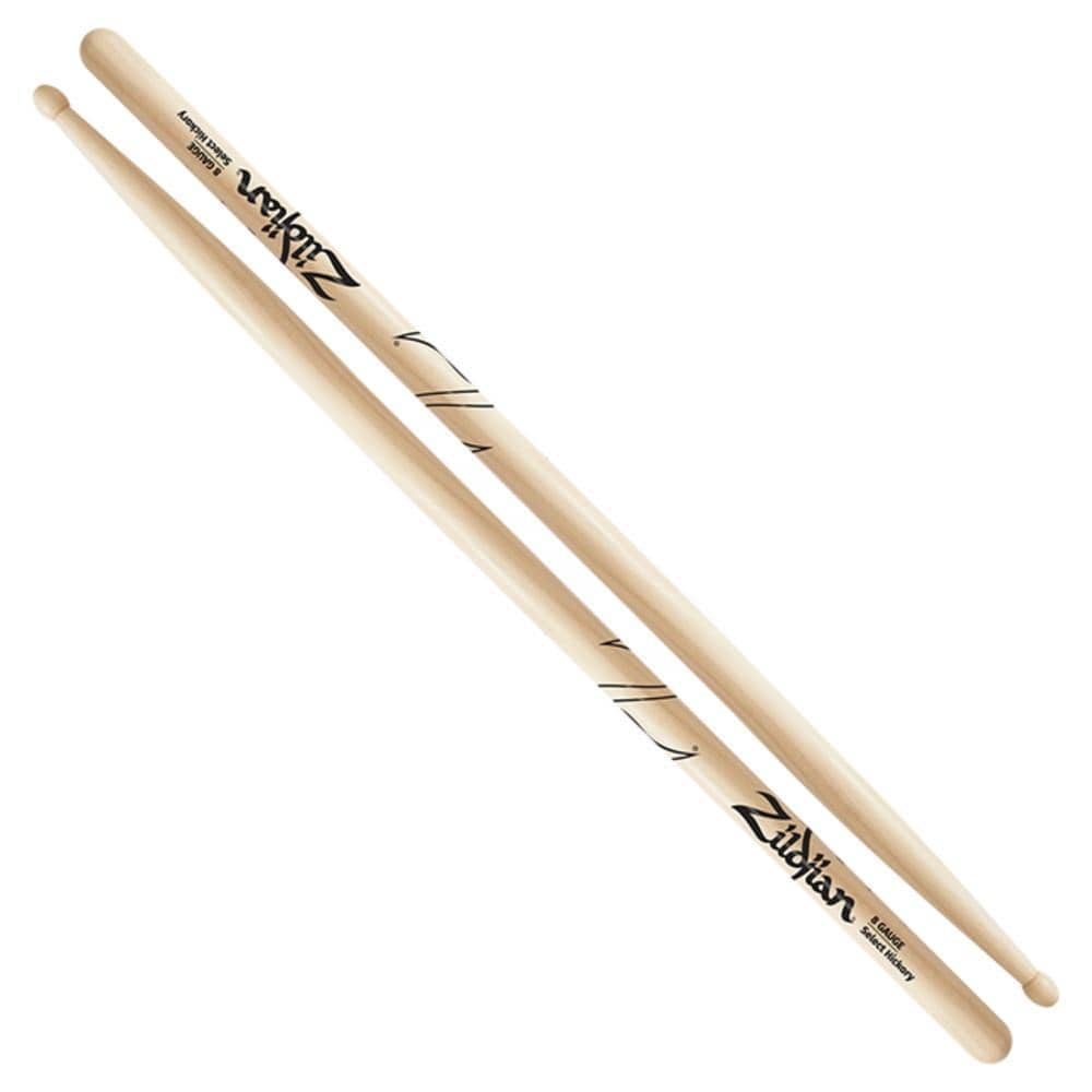 zildjian drumsticks zildjian zg8 gauge series wood tip drumsticks, 8 gauge