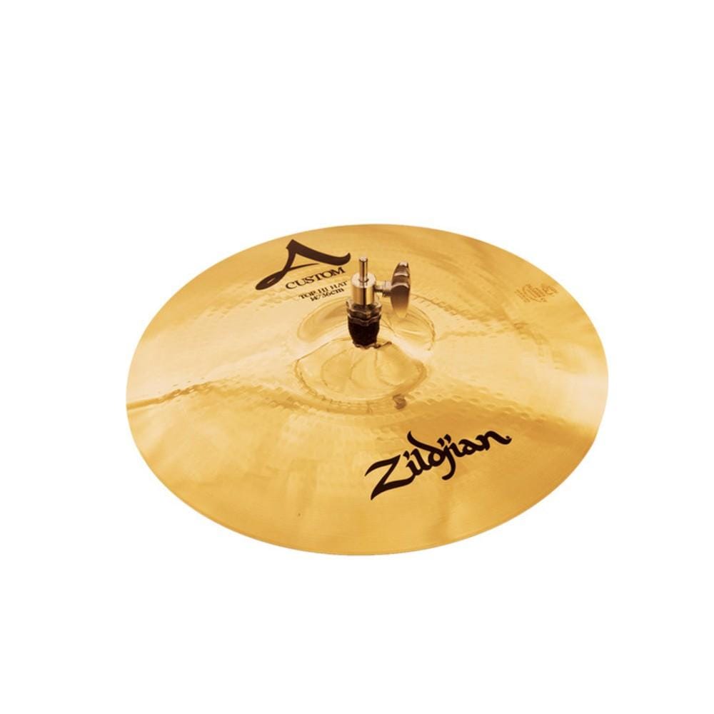 zildjian hi hat cymbals zildjian a20511 14 inch a custom hi hat top cymbals - brilliant