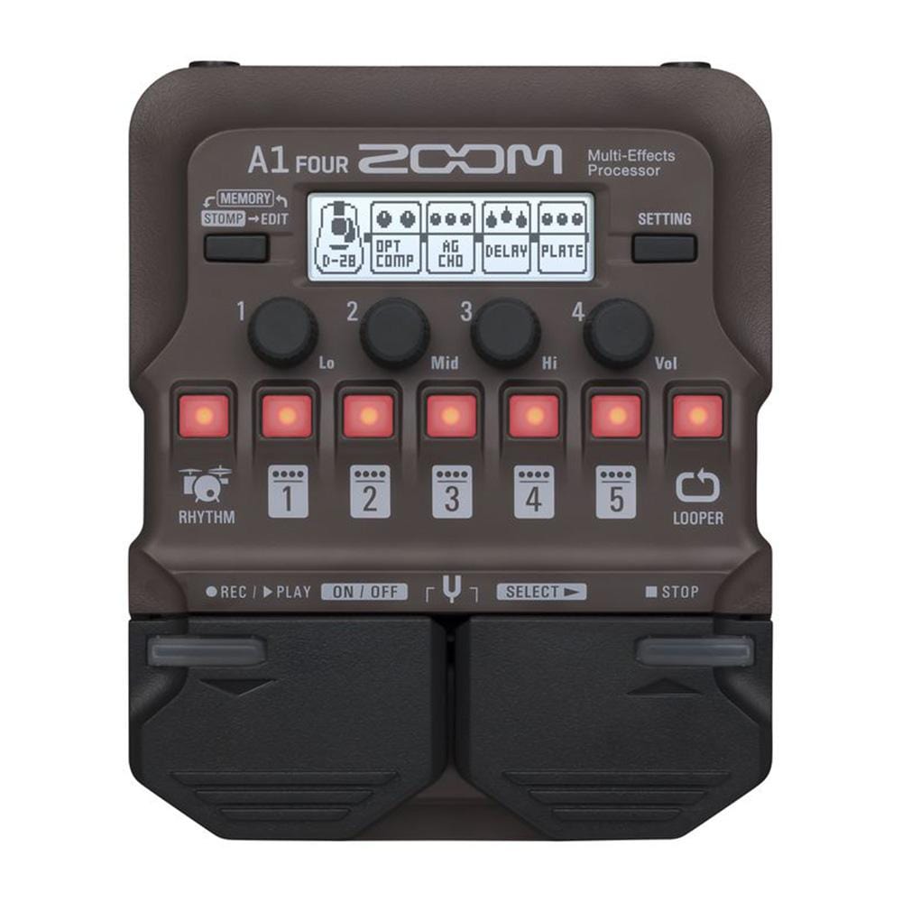 zoom acoustic guitar processors zoom a1 four acoustic guitar processors