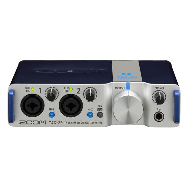 zoom audio interfaces zoom tac-2r thunderbolt audio interface